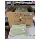 36 polyester light green Napkins