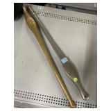 Vintage commercial door push bar set