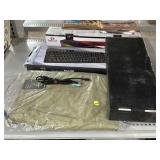 Red dragon keyboards and Bluetooth speaker bar