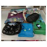 Assorted makeup handbags various colors and