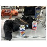 .Vintage Pepsi cans, spaghetti tin, and more