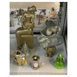 Home decorations elephants,sand timer, candles