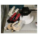 Cowboy hats and high heal sandals squares toe and
