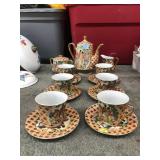 Vintage Japanese Kutani-style eggshell Porcelain