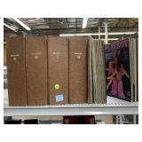 Playboy binders and magazines.