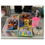 Assorted Toys, Cups, and More.