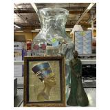 Framed gold foil print of queen Nefertiti, Large