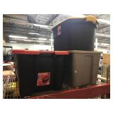 3 Large Plastic Bins incl. 30 Gal, 25 Gal and