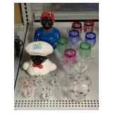 Vintage Anna Hutte Bleikristall Cordial Glasses,