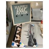 Postage board happy ever after and some wall art