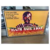 Framed Death Race 2000 Movie Promo Board. Approx