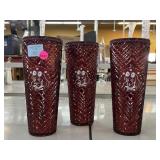 3 New Bewaltz Tumblers with Straws.