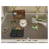 Assorted Trinkets, Hand Held Poker & Light