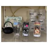 Assorted Beer Glasses & More