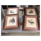 Framed Norman Rockwell Photos.