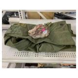 US Military Bag & Geode Rock