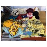Assorted Bedsheets, Clothes & More