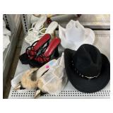 Womenï¿½s Heels and Cowboy Hats.