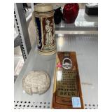 Vintage Beer Stein, Bottle Opener, and Rhino