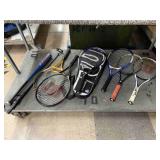 Tennis Rackets. Mostly Wilson.