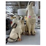 Howling Wolf Statues