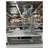 Sony DVD Player & Large Glass Vase