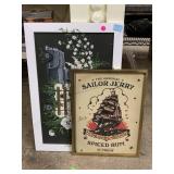 2 Wall Hanging Framed Decor