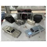 Assorted Cameras & Model Cars