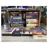 Collection of VHS Tapes.