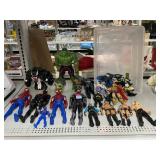 Large Selection of Wrestling Figures and Marvel