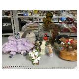 Animal Figurines, Bear Music Box, and More.