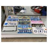 Collection of License Plates and Superman Plate