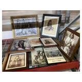 Assorted Native American Framed Photos