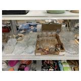 Assorted Glasses, Candy Dishes, Decor & More
