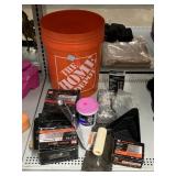 Drywall Screws, Spackling, Home Depot Bucket
