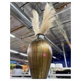 20 inch Decorative Vase with Artificial Feather