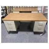 5ft Wide Metal Desk with Drawers