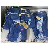 6 New Womenï¿½s Long Shorts. Sizes S/M/L