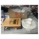 Assorted Dinnerware & Cook Books