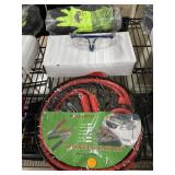 New Jumper Cables, Safety Glasses and Work Gloves