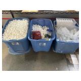 Small Plastic Bottles with Caps and more - 3 Bins