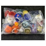 Vintage mini football helmets