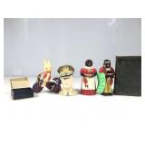 Small group of five items, including a small mug