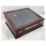 Wood Display Case For US Presidential Coin