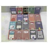 20 miscellaneous decks of playing cards mostly