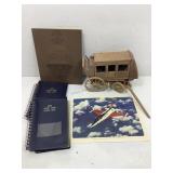 Wood Stagecoach Decor, For Repair. USAF Flight