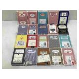 20 miscellaneous decks of playing cards mostly