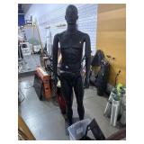 Plastic Life Size Male Mannequin with Stand and