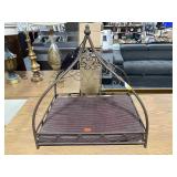 Small Metal Ornate Pet Bed - approx. 2ft long