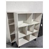 Pair Modern White Shelves approx. 2.5ft wide -